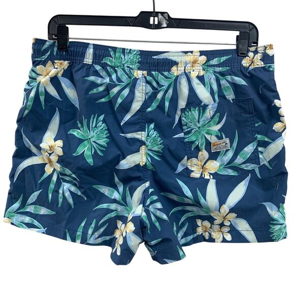 New American Eagle Mens Large Drawstring Waist Floral Lined Swim Shorts - Picture 4 of 5